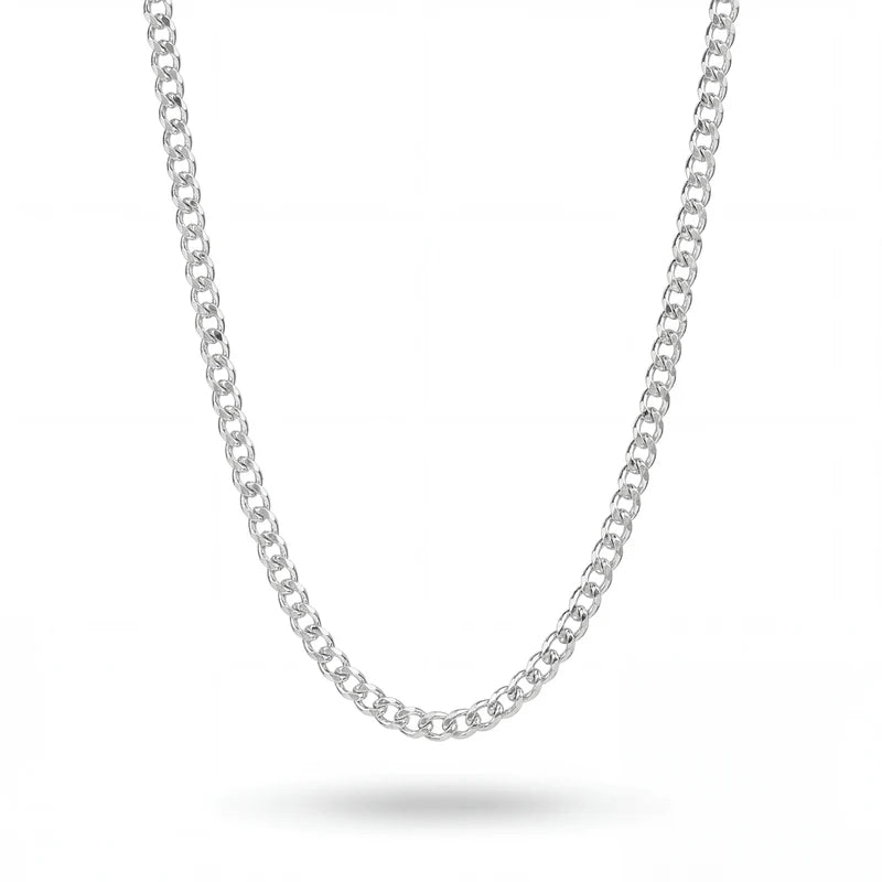 Curb 4MM Chain (Silver)